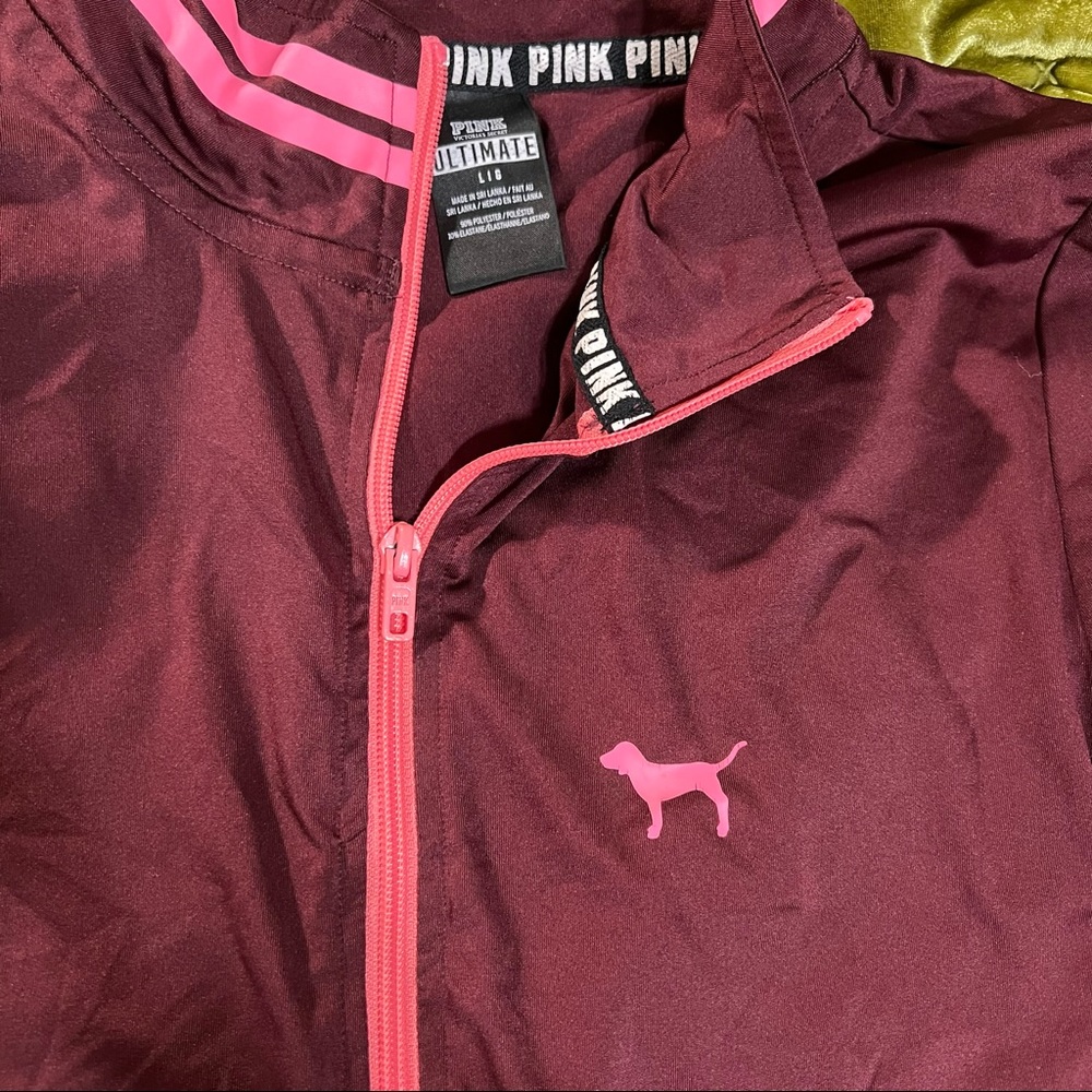 Pink Half Zip Pullover - image 4